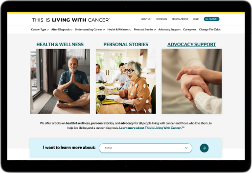 living with cancer site